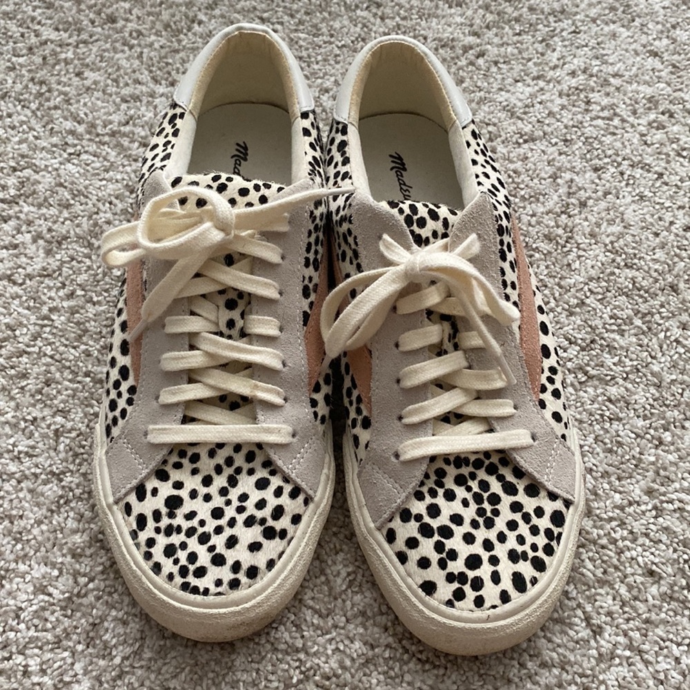 Madewell Sidewalk Low-top Calf-hair Sneakers